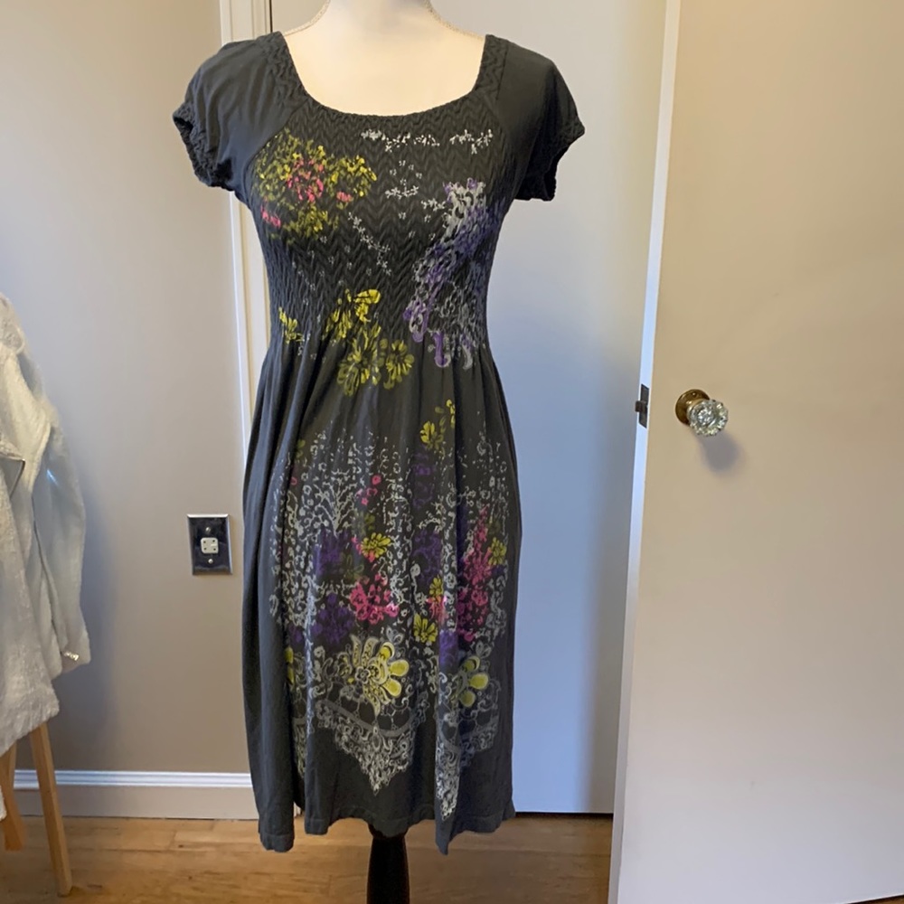 JJ Authentic dress - grey/floral size M